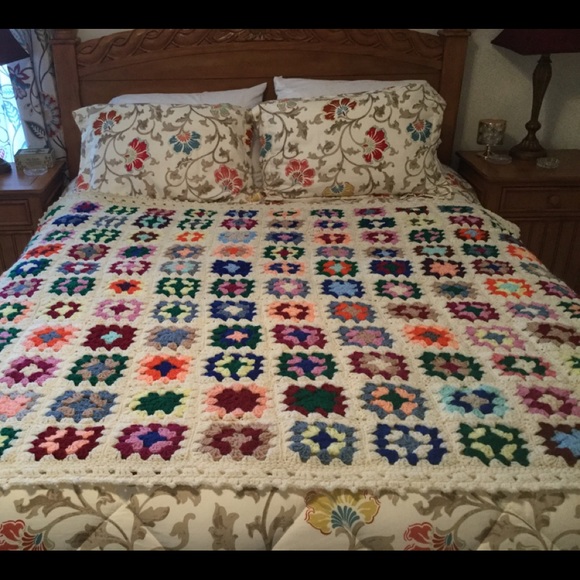 Other - Handmade crotchet blanket/throw.  70 x 62